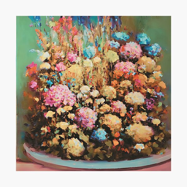 Item preview, A pot of blossoming flowers in a room designed and sold by MerryCrown.