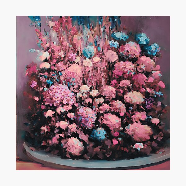 Item preview, A pot of pink blossoming flowers in a room designed and sold by MerryCrown.
