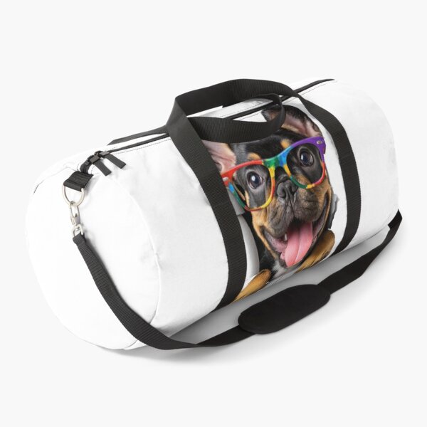 Item preview, Cute French bulldog sticking its head out of the hole in white paper designed and sold by Eakpixx.