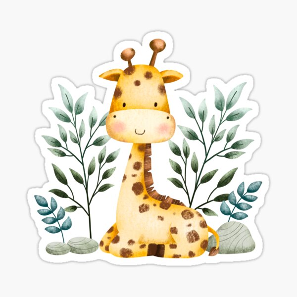 Item preview, Giraffe Lover’s Art – Cute & Minimalist Giraffe Design for Animal Lovers designed and sold by Crussion.