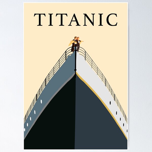 Item preview, Titanic Movie Minimalist Design designed and sold by CultureCutPrints.