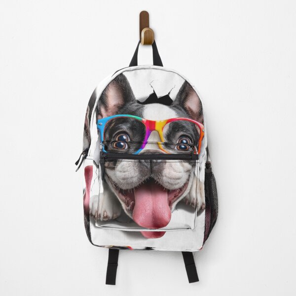 Item preview, Cute French bulldog sticking its head out of the hole in white paper designed and sold by Eakpixx.