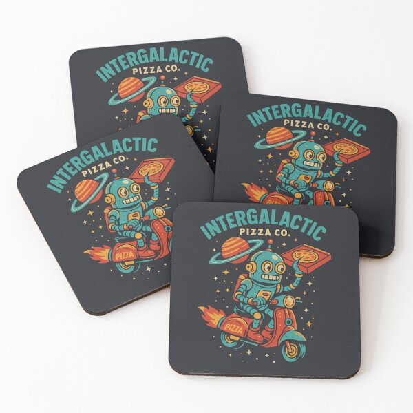 Item preview, Galactic Delivery – Intergalactic Pizza Rush designed and sold by TeeLabDesign.