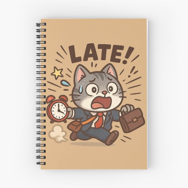 Item preview, Late! Cute Cat Office Rush designed and sold by 奇0904.