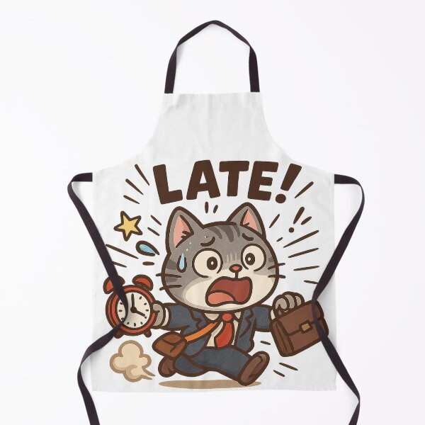 Item preview, Late! Cute Cat Office Rush designed and sold by 奇0904.