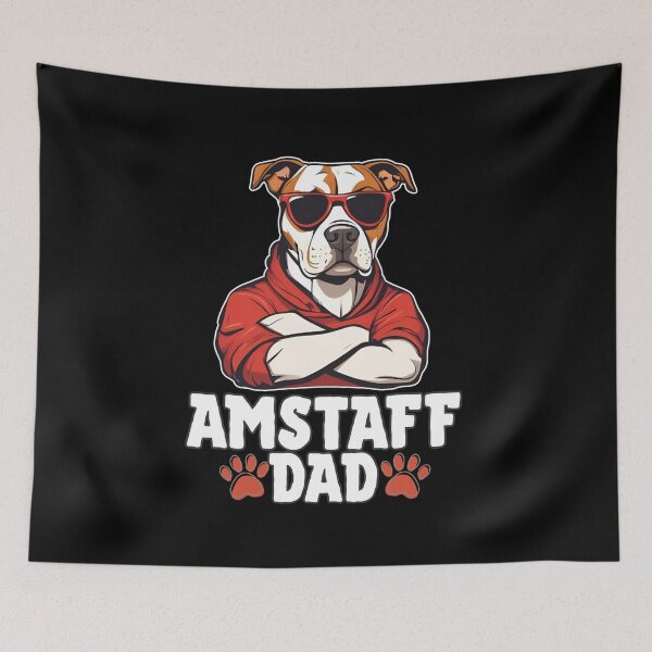 Item preview, Amstaff Dad – Strong, Loyal & Fearless designed and sold by GoodyPaws.