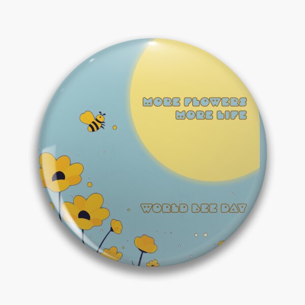 Item preview, More Flowers, More Life – World Bee Day Design designed and sold by Bearabilia.