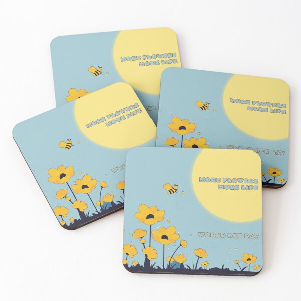 Item preview, More Flowers, More Life – World Bee Day Design designed and sold by Bearabilia.