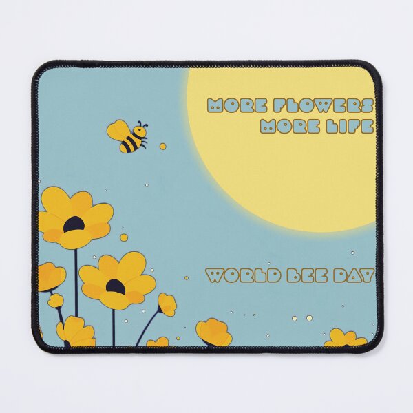 Item preview, More Flowers, More Life – World Bee Day Design designed and sold by Bearabilia.
