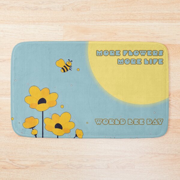 Item preview, More Flowers, More Life – World Bee Day Design designed and sold by Bearabilia.