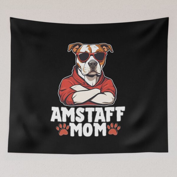 Item preview, Amstaff Mom – Strong, Loyal & Loving designed and sold by GoodyPaws.