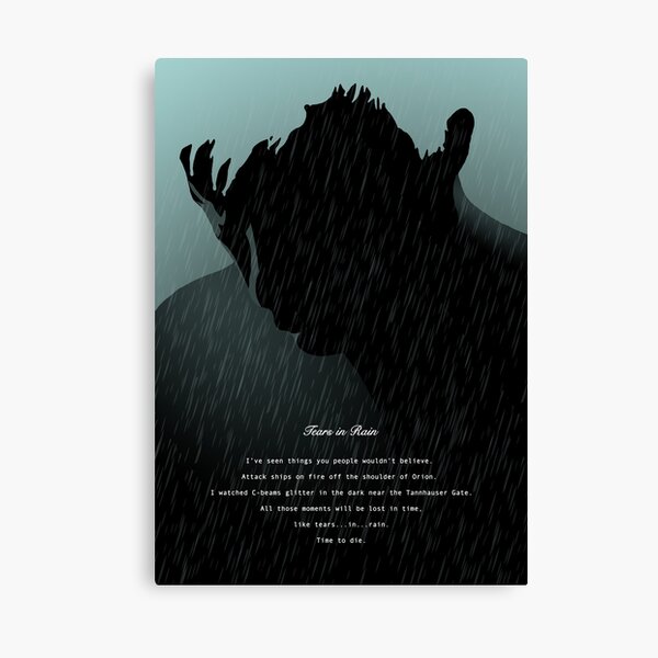 Item preview, Tears in Rain Quote designed and sold by CultureCutPrints.