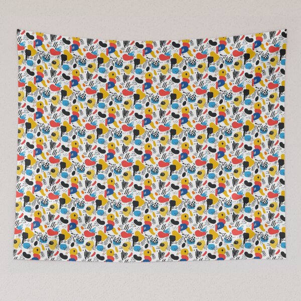 Item preview, Minimalist Doodles Vibrant Colors Abstract Art designed and sold by MidArtForge.