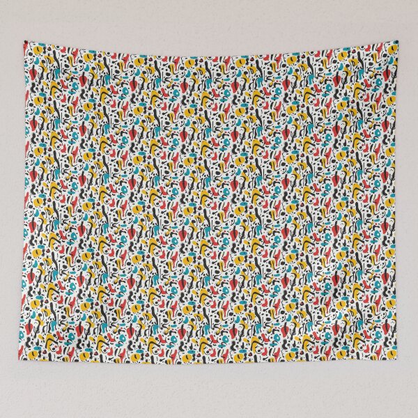 Item preview, Minimalist Doodles Vibrant Colors Abstract Art designed and sold by MidArtForge.
