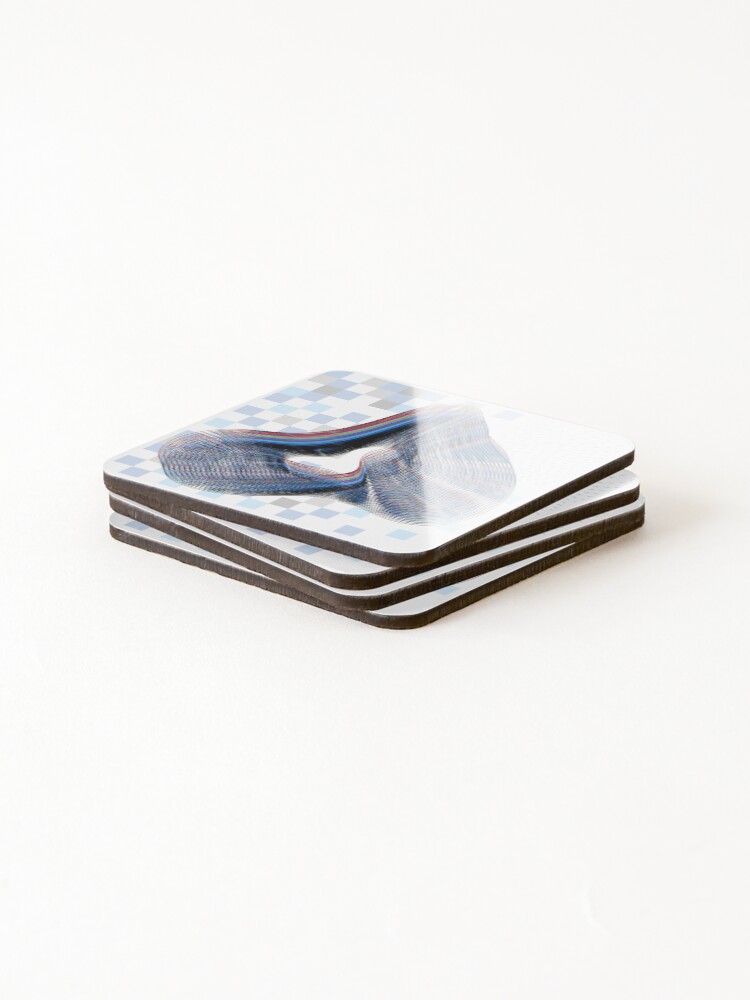 Thumbnail 4 of 5, Coasters (Set of 4), Contemporary Data Stream Visualization in Abstract Form designed and sold by AbstractArray.