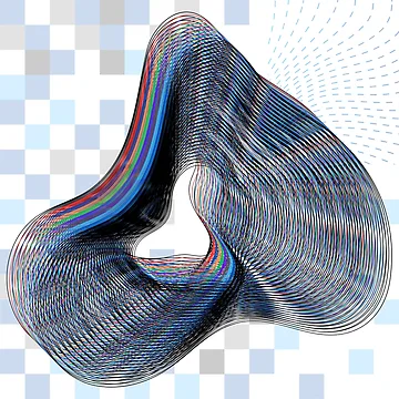 Artwork thumbnail, Contemporary Data Stream Visualization in Abstract Form by AbstractArray
