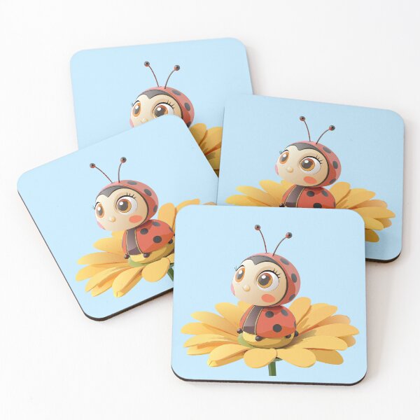 Item preview, Cute Ladybug Sitting on a Flower designed and sold by artSchip.