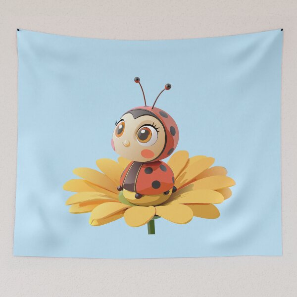 Item preview, Cute Ladybug Sitting on a Flower designed and sold by artSchip.