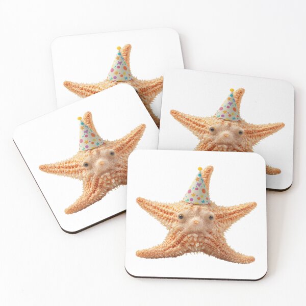 Item preview, Cute Starfish with Party Hat Birthday Celebration designed and sold by LazyOwlStore.
