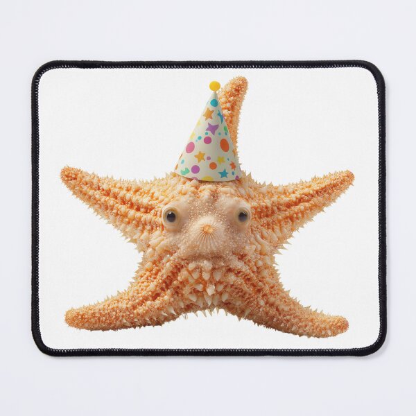Item preview, Cute Starfish with Party Hat Birthday Celebration designed and sold by LazyOwlStore.