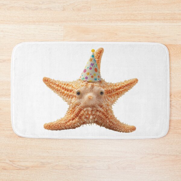 Item preview, Cute Starfish with Party Hat Birthday Celebration designed and sold by LazyOwlStore.
