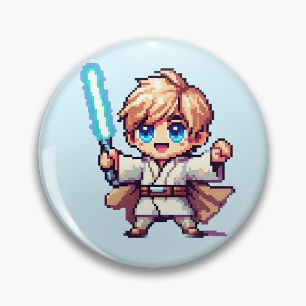 Item preview, Pequeño píxel Luke Skywalker designed and sold by Retro Awesome.