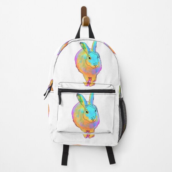 Item preview, Bold Rainbow Bunny – Cute Iridescent Rabbit Illustration designed and sold by Ashley’sAnimalz.