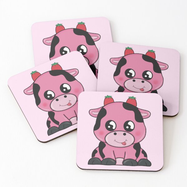 Item preview, Pink Strawberry Cow designed and sold by Lillyjrenee.