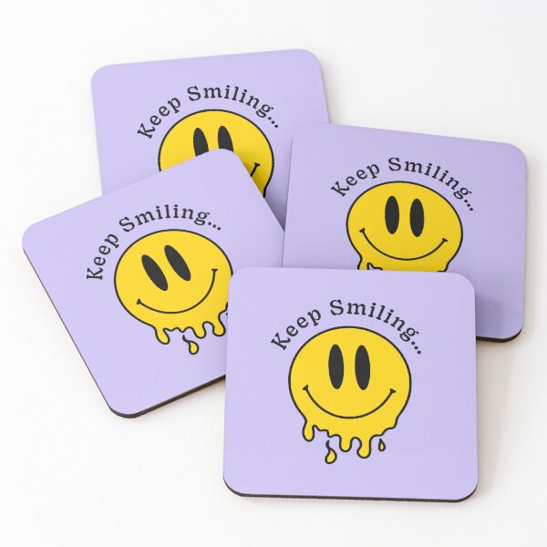 Item preview, keep smiling - positive smiley face melting designed and sold by Scribbles lifestyle .