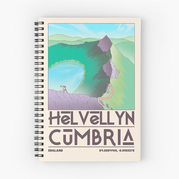 Item preview, Helvellyn Cumbria Travel Poster – Striding Edge Lake District Art Print designed and sold by JDP--Designs.