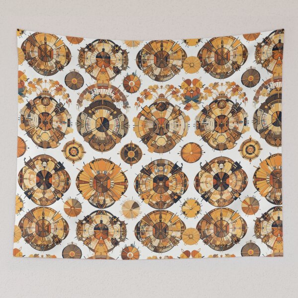 Item preview, seamless pattern with retro geometric shapes 1970s designed and sold by Nimkaew.
