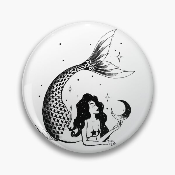 Item preview, Celestial Mermaid - Tattoo Style designed and sold by witchlingart.