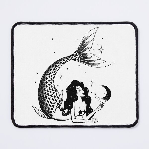 Item preview, Celestial Mermaid - Tattoo Style designed and sold by witchlingart.
