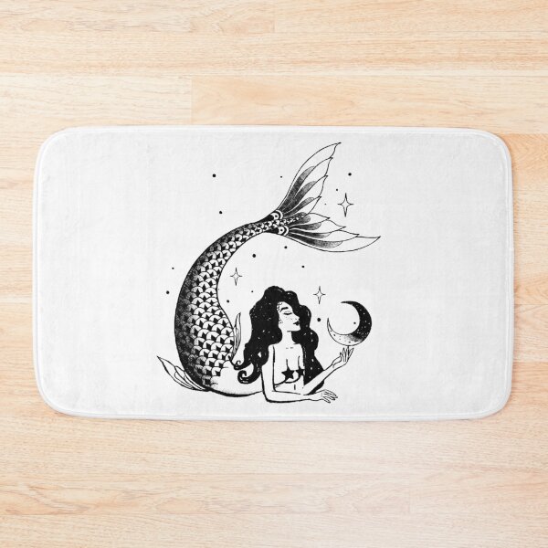 Item preview, Celestial Mermaid - Tattoo Style designed and sold by witchlingart.