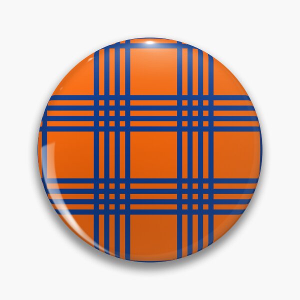 Artikelvorschau, Cocktail Party Grid plaid Orange Dark blue entworfen und verkauft von Designsbyluzia.