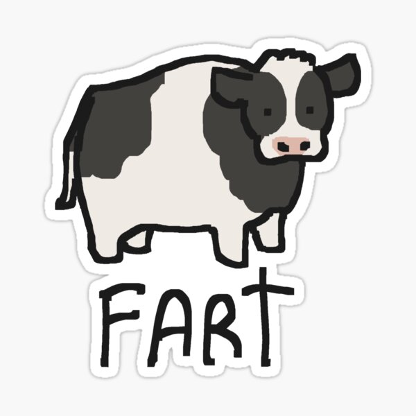 Item preview, cow fart designed and sold by badri2.