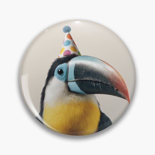 Item preview, Cute Toucan bird with Party Hat Birthday Celebration designed and sold by LazyOwlStore.