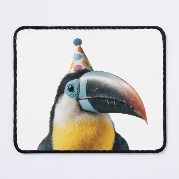 Item preview, Cute Toucan bird with Party Hat Birthday Celebration designed and sold by LazyOwlStore.
