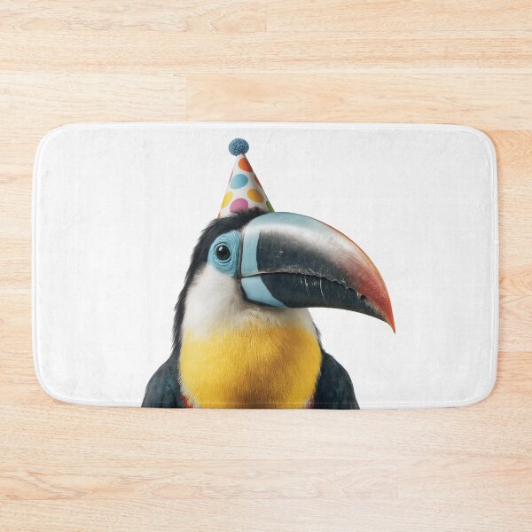Item preview, Cute Toucan bird with Party Hat Birthday Celebration designed and sold by LazyOwlStore.