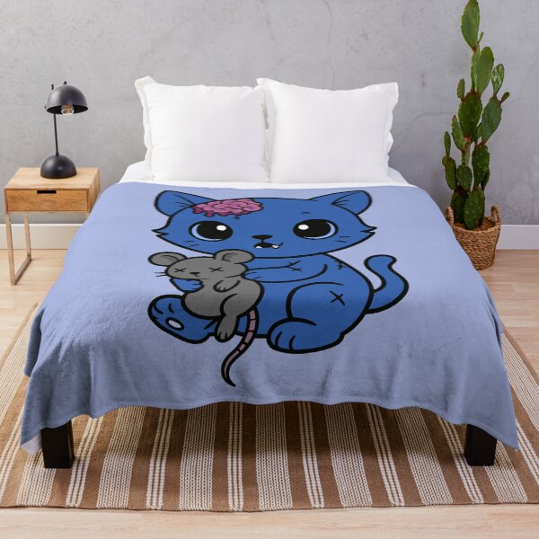 Item preview, Zombie Kitten - Cornflower Blue designed and sold by AngelMiette.
