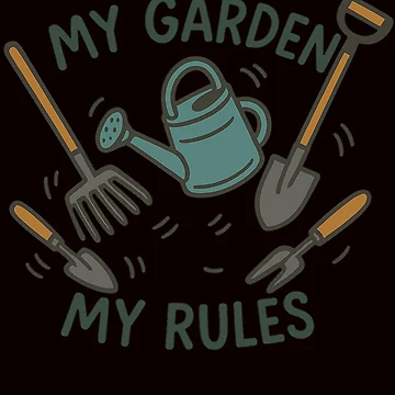 Artwork thumbnail, MY GARDEN MY RULES by FrameFlow