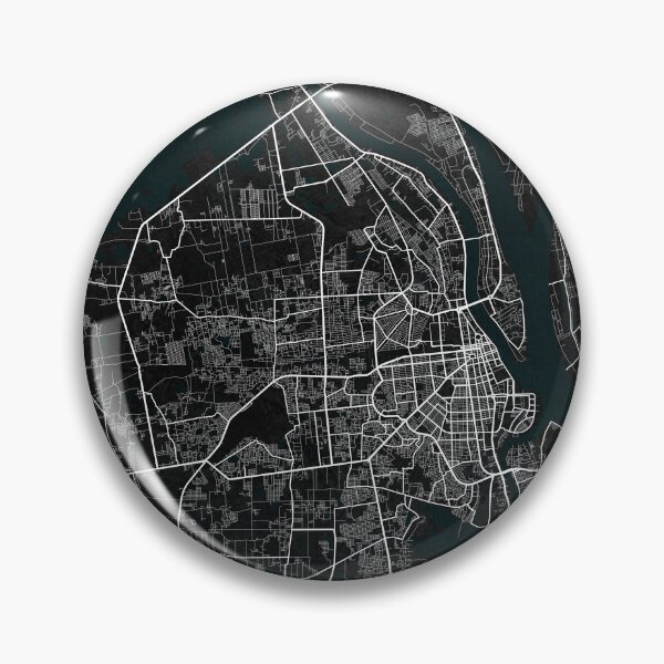 Item preview, Phnom Penh City Map of Cambodia - Dark designed and sold by deMAP.