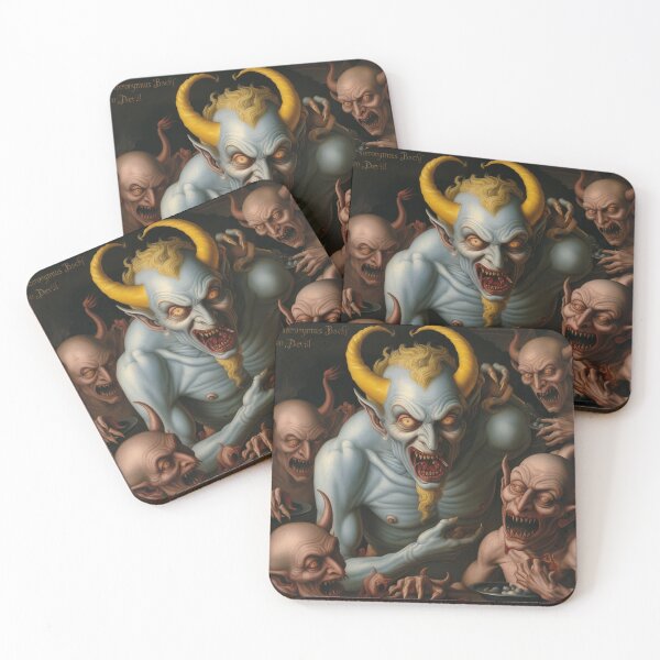 Item preview,  Medieval Depiction of a Hell Demon creature designed and sold by Vintage Designs +.