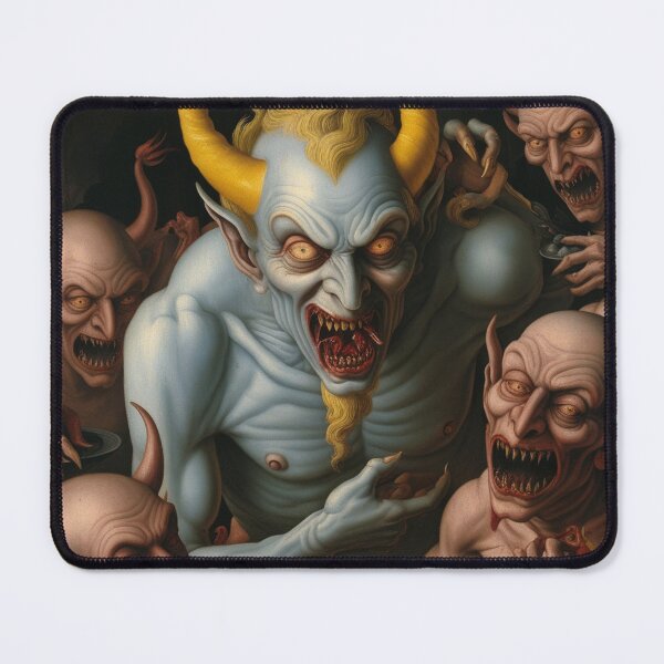 Item preview, Medieval Depiction of a Hell Demon creature designed and sold by Vintage Designs +.