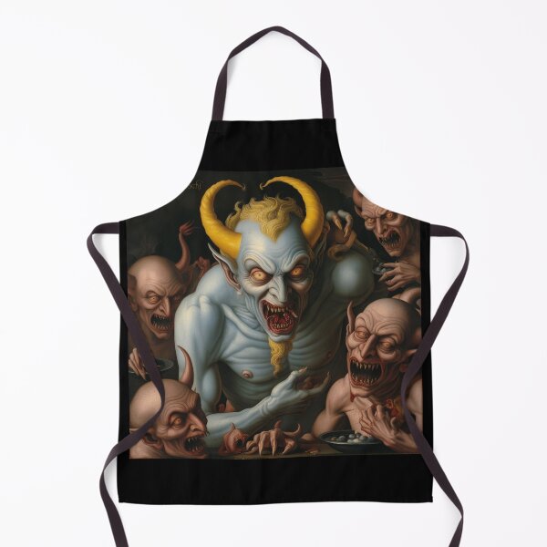 Item preview, Medieval Depiction of a Hell Demon creature designed and sold by Vintage Designs +.