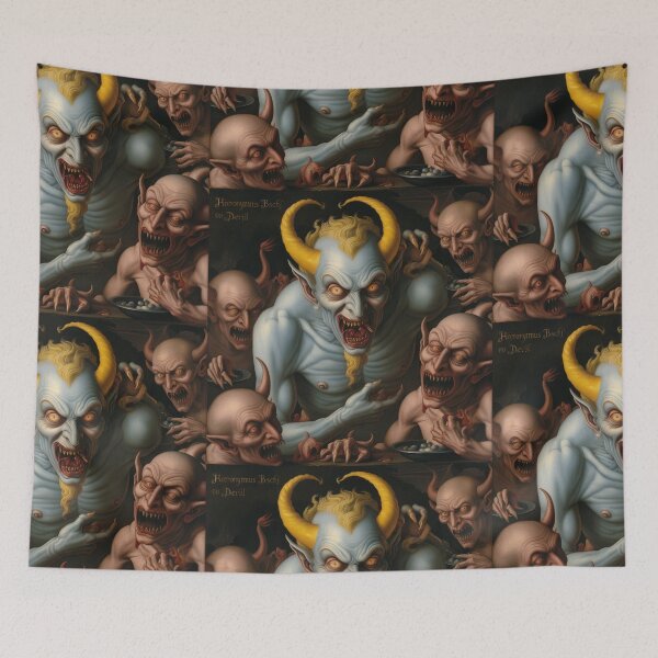 Item preview,  Medieval Depiction of a Hell Demon creature designed and sold by Vintage Designs +.
