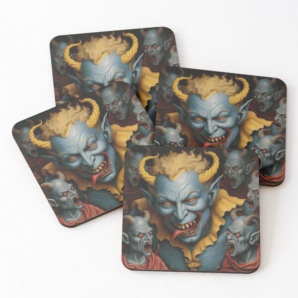 Item preview, Medieval Depiction of a Hell Demon creature designed and sold by Vintage Designs +.