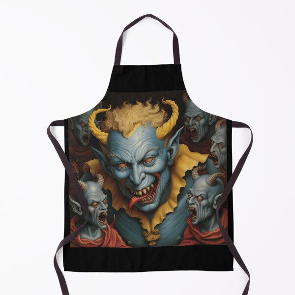 Item preview, Medieval Depiction of a Hell Demon creature designed and sold by Vintage Designs +.