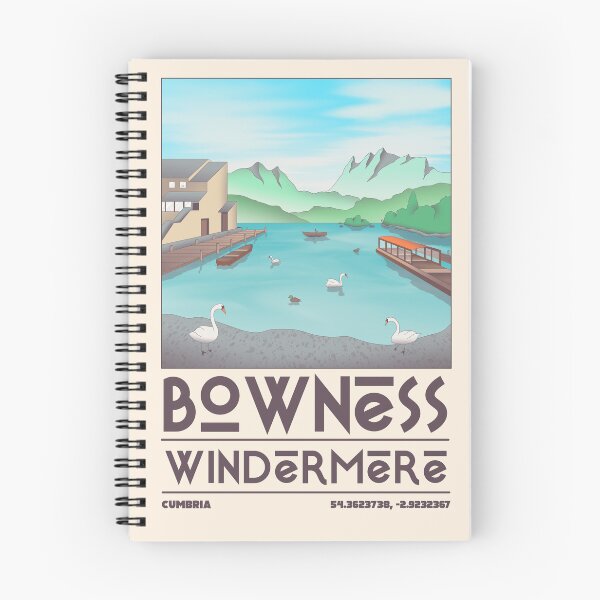 Item preview, Bowness-on-Windermere, Lake District – Vintage Travel Poster designed and sold by JDP--Designs.
