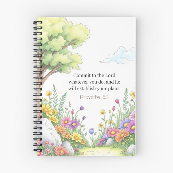 Item preview, Proverbs 16:3, Christian Bible Verse Art designed and sold by Our Bible Journey.